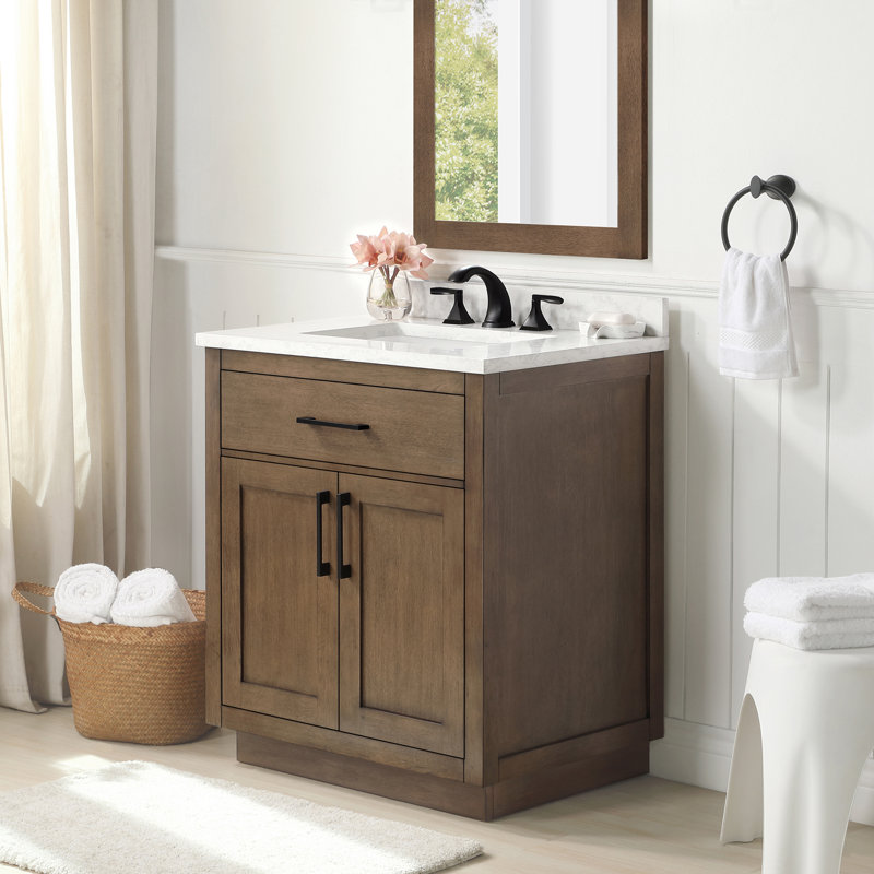 OVE Decors Athea 30 In. Single Sink Bathroom Vanity With Cultured